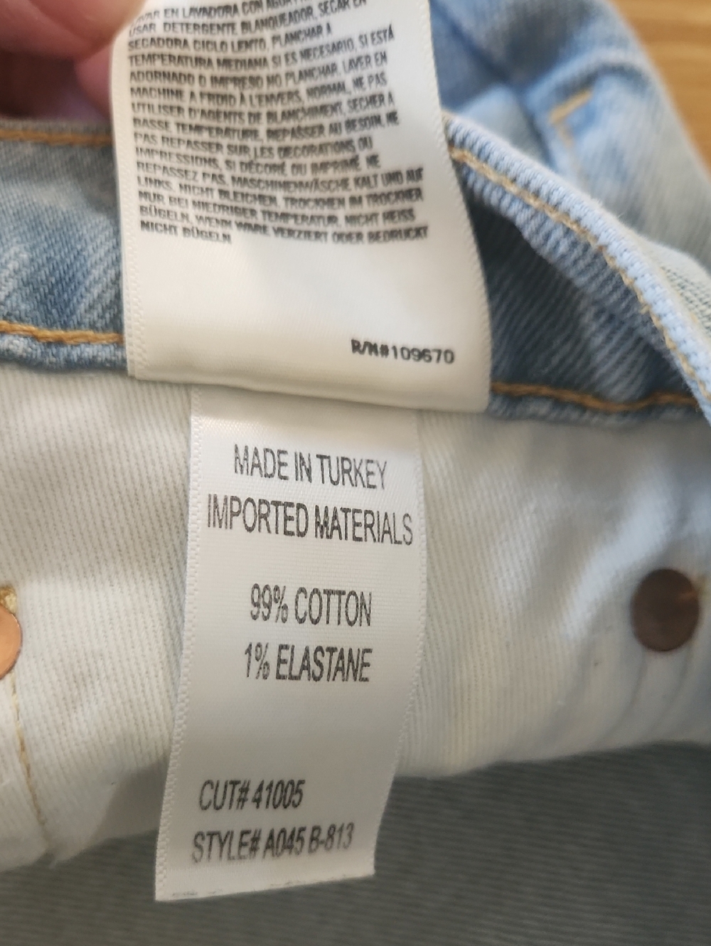 Agolde Distressed High Rise Button Fly Jeans - Picture 5 of 5